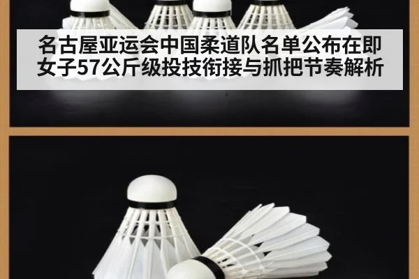 名古屋亚运会中国柔道队名单公布在即 女子57公斤级投技衔接与抓把节奏解析 | jiuyou game
